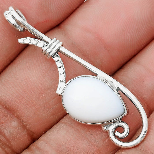 Natural White Opal Pendant P-1682 SDP129243