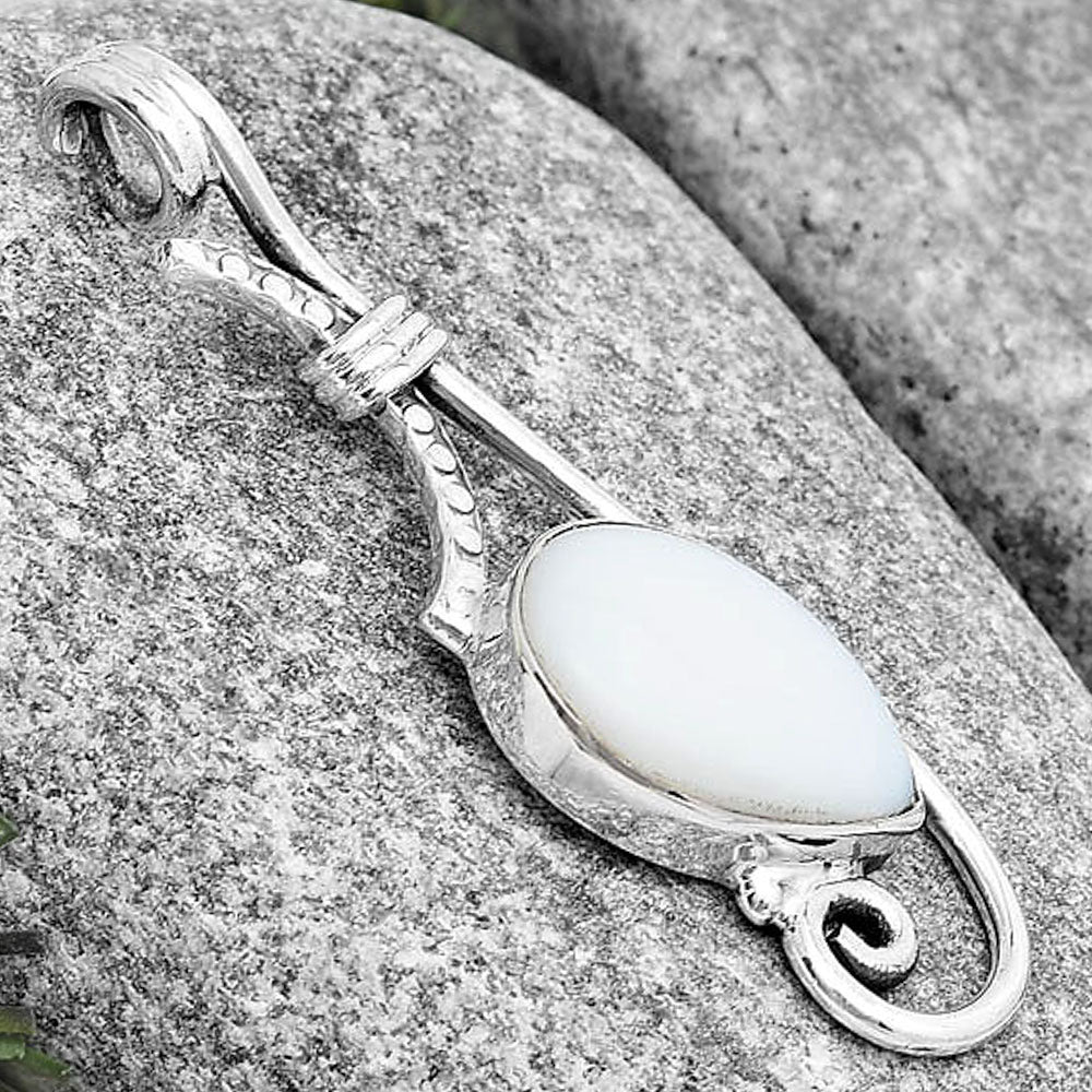 Natural White Opal Pendant P-1682 SDP129243