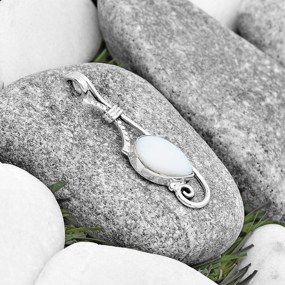 Natural White Opal Pendant P-1682 SDP129243