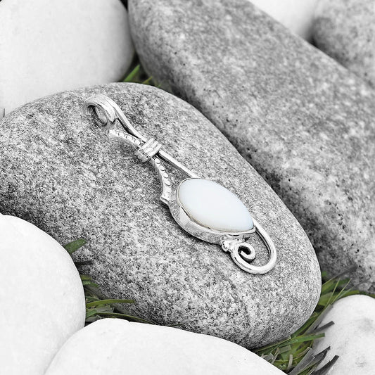 Natural White Opal Pendant P-1682 SDP129243