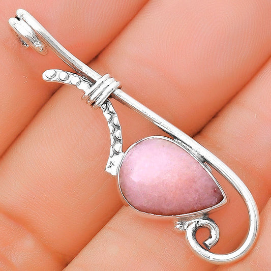 Natural Pink Scolecite Pendant P-1682 SDP129245
