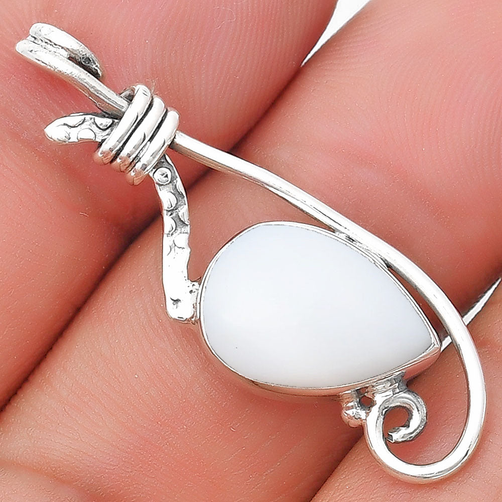 Natural White Opal Pendant P-1682 SDP129246