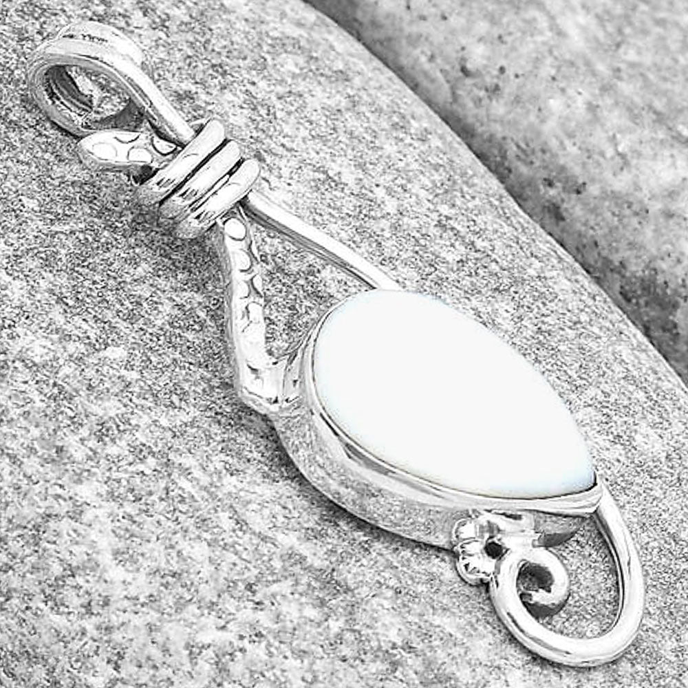 Natural White Opal Pendant P-1682 SDP129246
