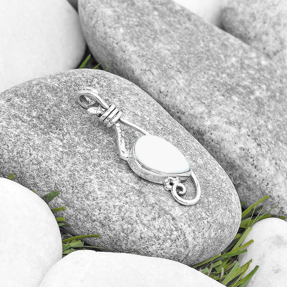 Natural White Opal Pendant P-1682 SDP129246