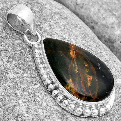 Natural Turkish Rainforest Chrysocolla Pendant P-1326 SDP129285