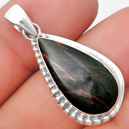 Natural Turkish Rainforest Chrysocolla Pendant P-1326 SDP129294