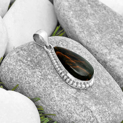 Natural Turkish Rainforest Chrysocolla Pendant P-1326 SDP129294