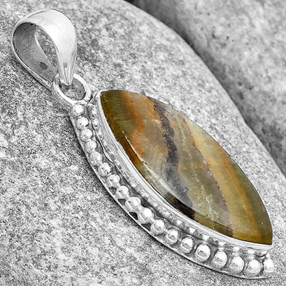 Natural Australian Prehnite Pendant P-1326 SDP129301