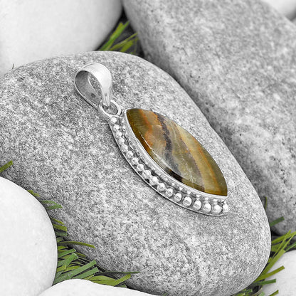 Natural Australian Prehnite Pendant P-1326 SDP129301