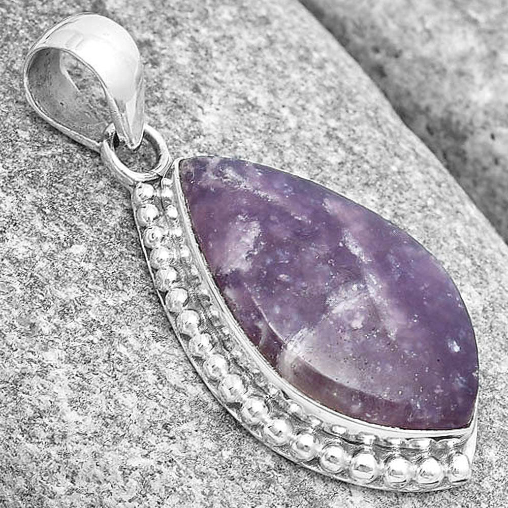 Natural Purple Lepidolite Pendant P-1326 SDP129304