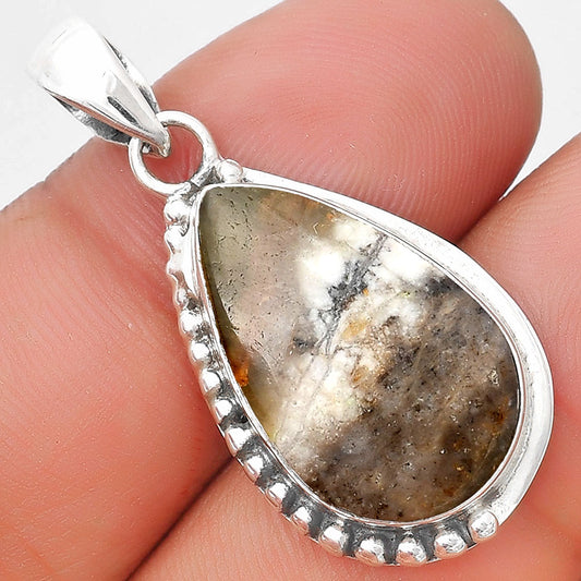 Natural Australian Prehnite Pendant P-1326 SDP129313