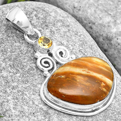 Natural Candy Opal & Citrine Pendant P-1603 SDP129328