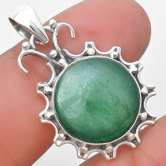 Natural Green Aventurine Pendant P-1249 SDP129385