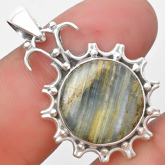 Natural Blue Aragonite Pendant P-1249 SDP129393