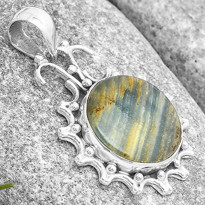 Natural Blue Aragonite Pendant P-1249 SDP129393