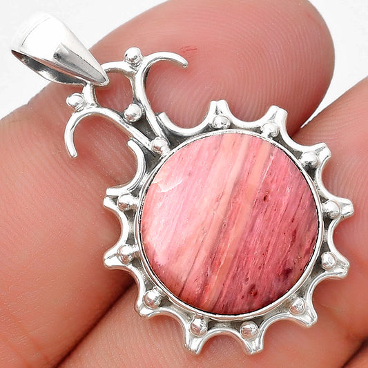 Natural Pink Tulip Quartz Pendant P-1249 SDP129400