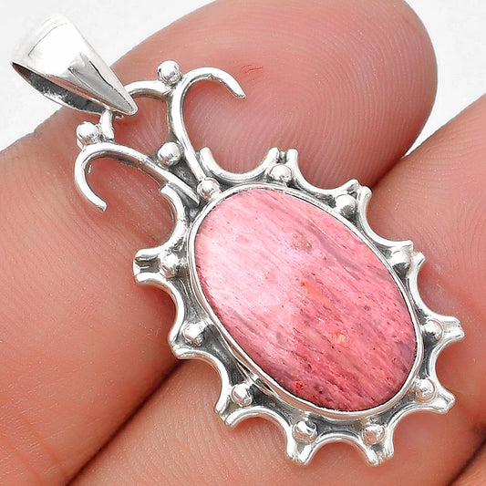 Natural Pink Tulip Quartz Pendant P-1249 SDP129402