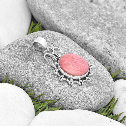 Natural Pink Tulip Quartz Pendant P-1249 SDP129403