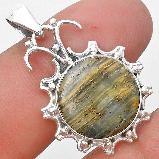 Natural Blue Aragonite Pendant P-1249 SDP129405