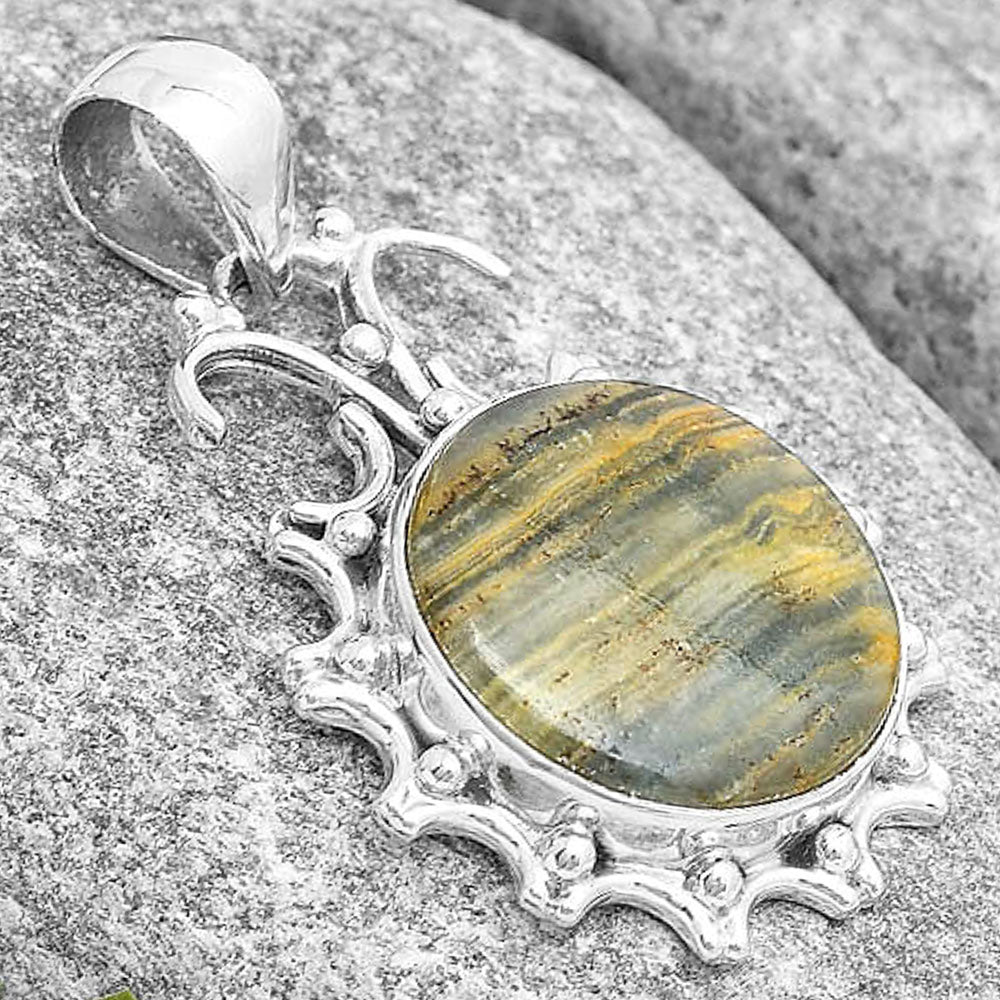 Natural Blue Aragonite Pendant P-1249 SDP129405