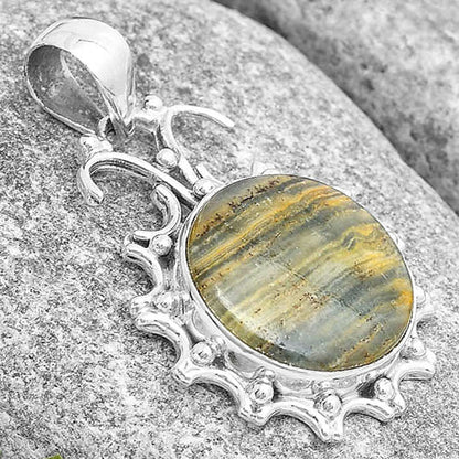 Natural Blue Aragonite Pendant P-1249 SDP129405