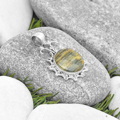 Natural Blue Aragonite Pendant P-1249 SDP129405