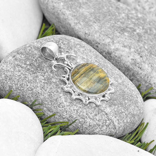Natural Blue Aragonite Pendant P-1249 SDP129405