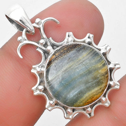 Natural Blue Aragonite Pendant P-1249 SDP129406