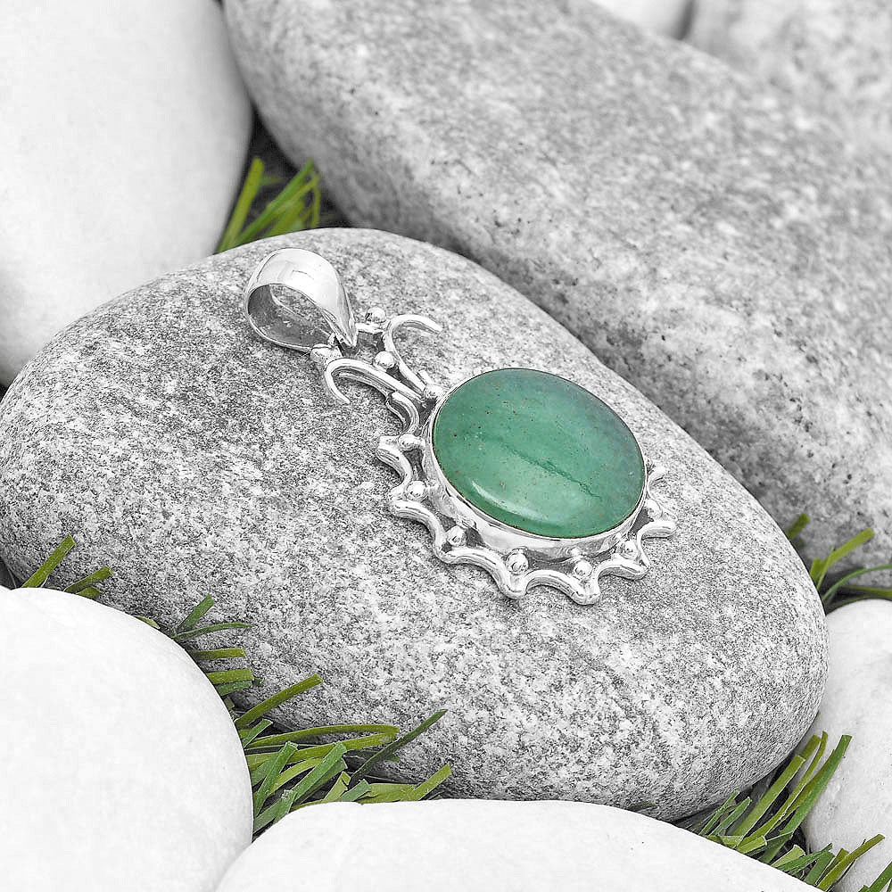 Natural Green Aventurine Pendant P-1249 SDP129410