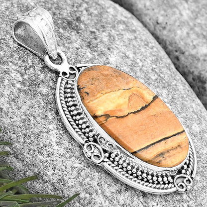 Natural Picture Jasper Pendant P-1040 SDP129485