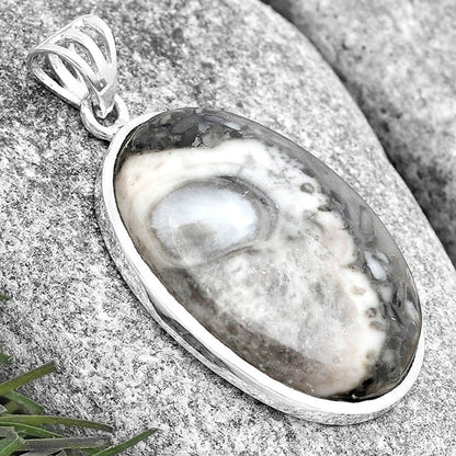 Natural Mexican Cabbing Fossil Pendant P-1002 SDP129558