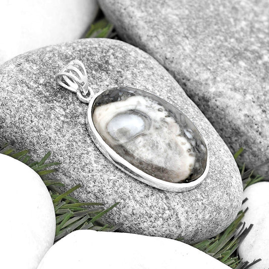 Natural Mexican Cabbing Fossil Pendant P-1002 SDP129558