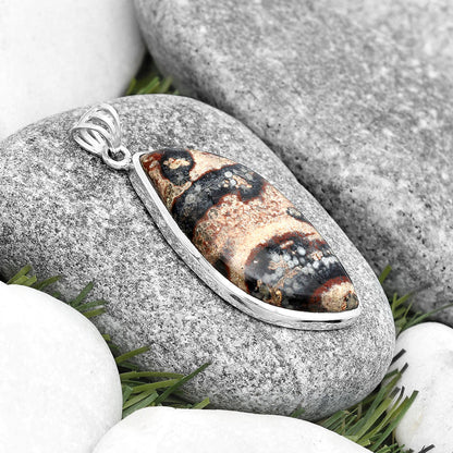 Natural Viper Skin Jasper Pendant P-1002 SDP129601