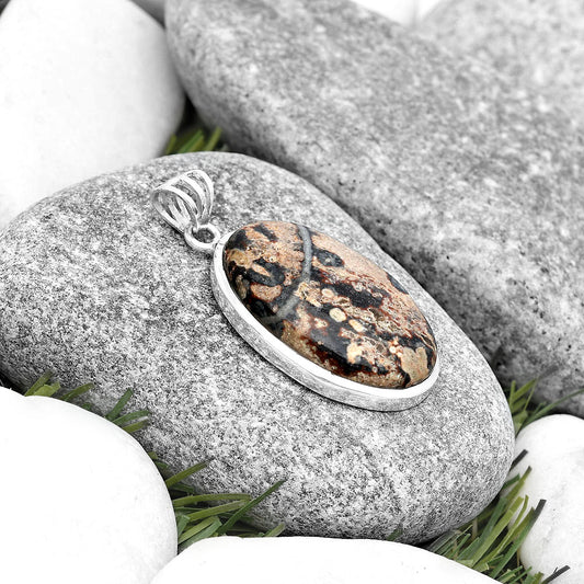 Natural Viper Skin Jasper Pendant P-1002 SDP129611