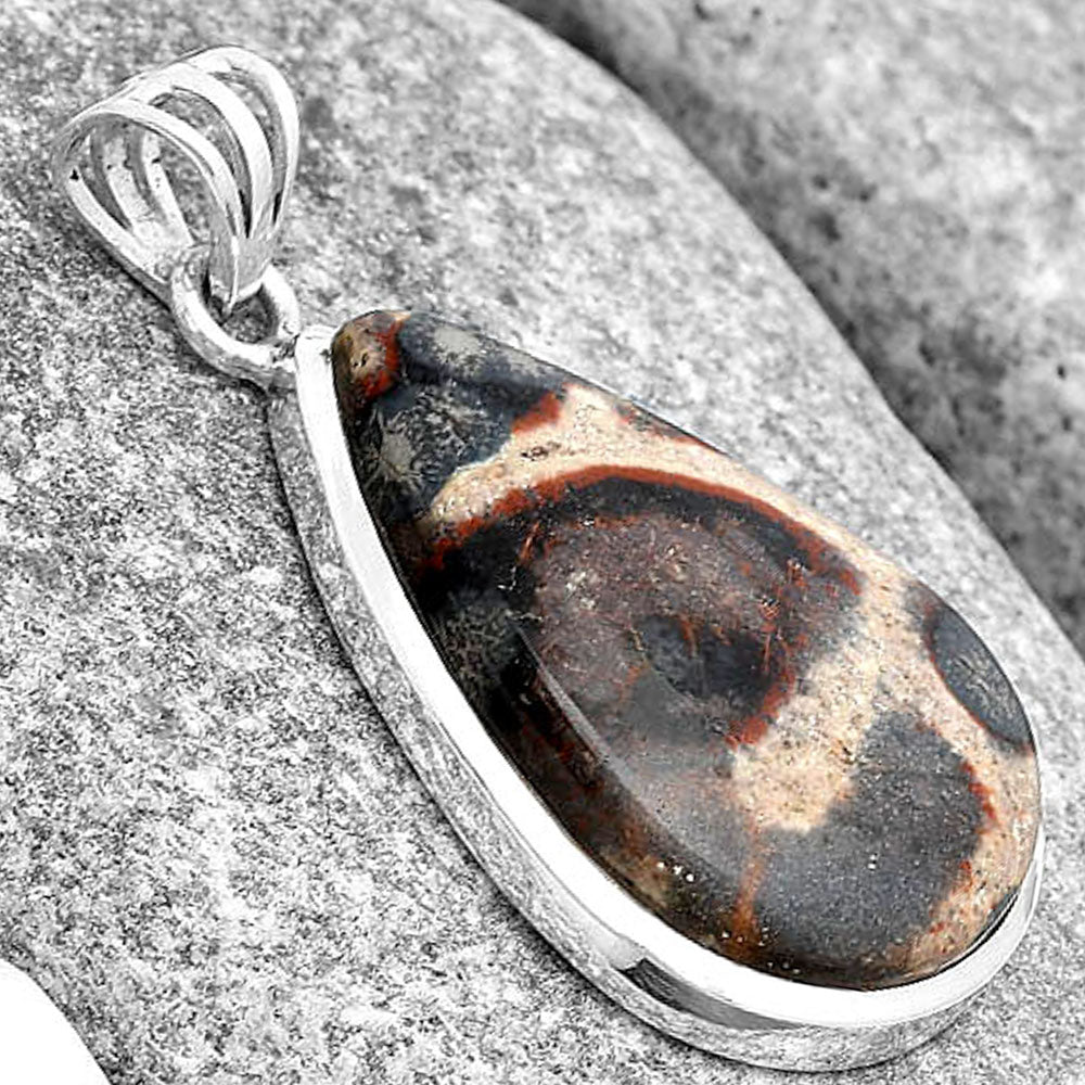 Natural Viper Skin Jasper Pendant P-1002 SDP129648
