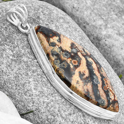 Natural Viper Skin Jasper Pendant P-1050 SDP129680