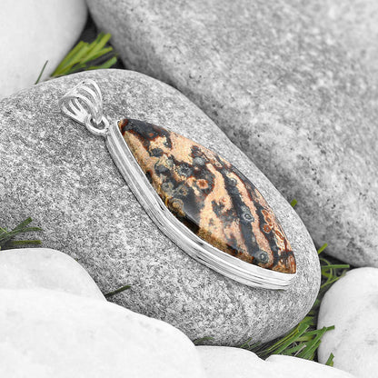 Natural Viper Skin Jasper Pendant P-1050 SDP129680