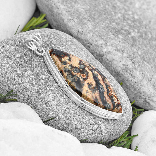 Natural Viper Skin Jasper Pendant P-1050 SDP129680
