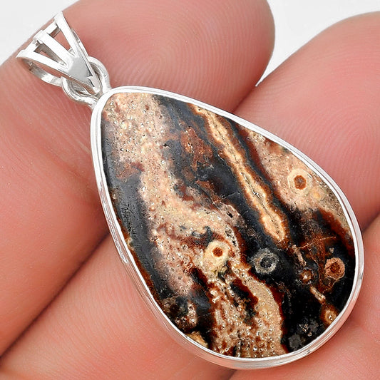 Natural Viper Skin Jasper Pendant P-1050 SDP129698
