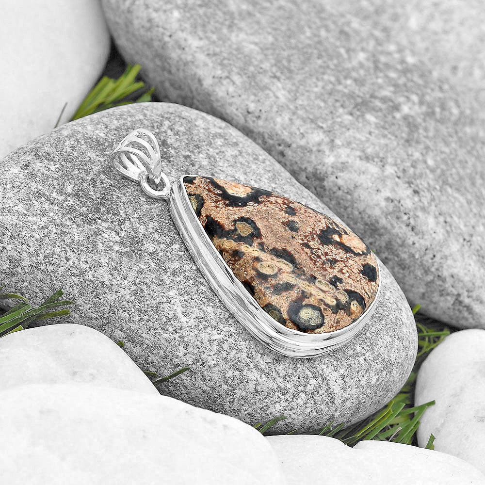 Natural Viper Skin Jasper Pendant P-1050 SDP129713