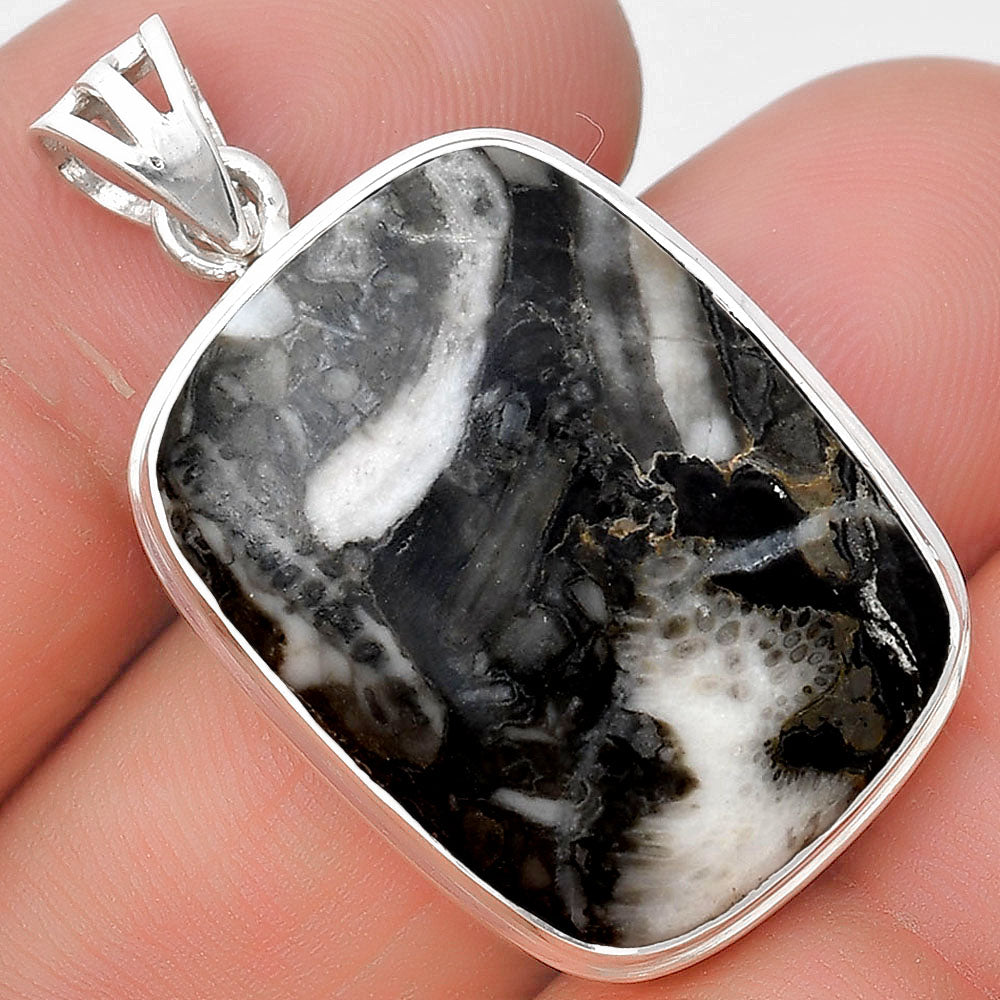 Natural Mexican Cabbing Fossil Pendant P-1050 SDP129714