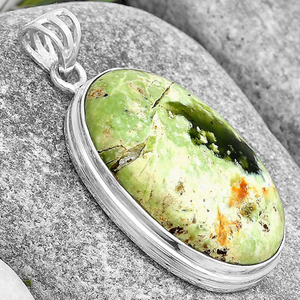 Natural Chrome Chalcedony Pendant P-1050 SDP129727