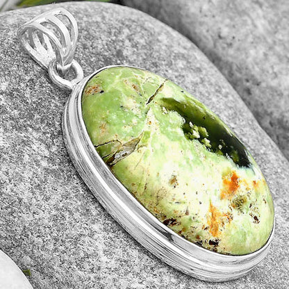 Natural Chrome Chalcedony Pendant P-1050 SDP129727