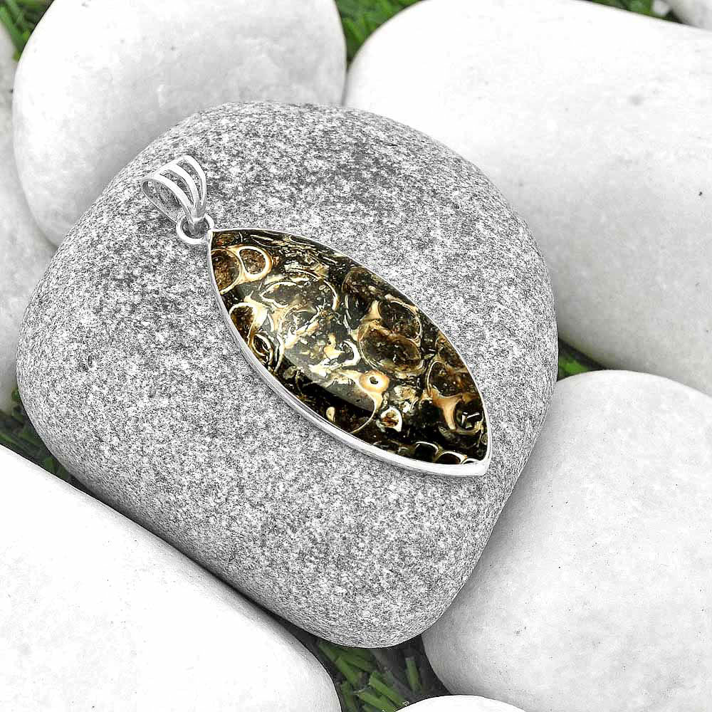 Natural Turtella Jasper - USA Pendant P-1001 SDP129892