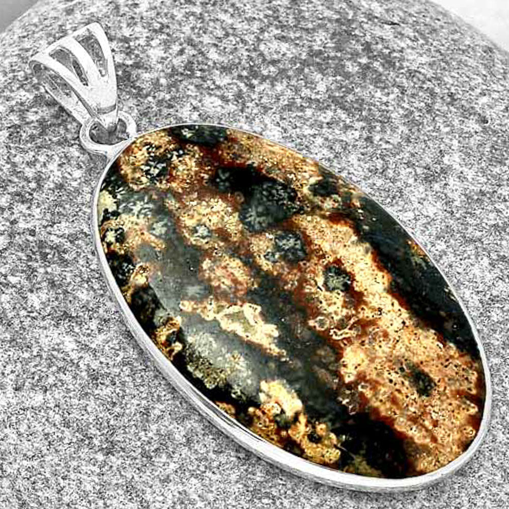 Natural Viper Skin Jasper Pendant P-1001 SDP129918