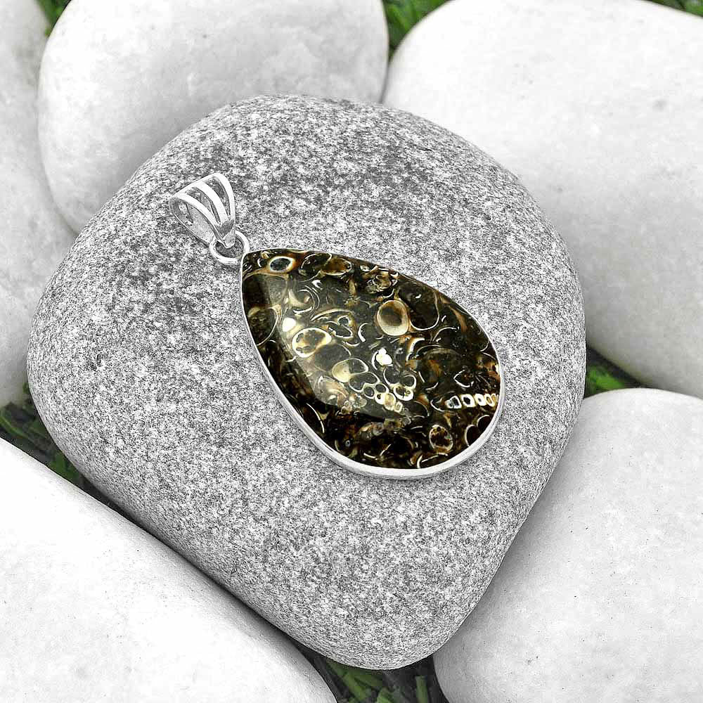 Natural Turtella Jasper - USA Pendant P-1001 SDP129998