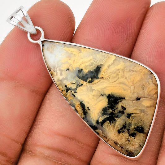 Natural Rose Plume Agate Pendant P-1001 SDP130113