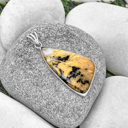 Natural Rose Plume Agate Pendant P-1001 SDP130113