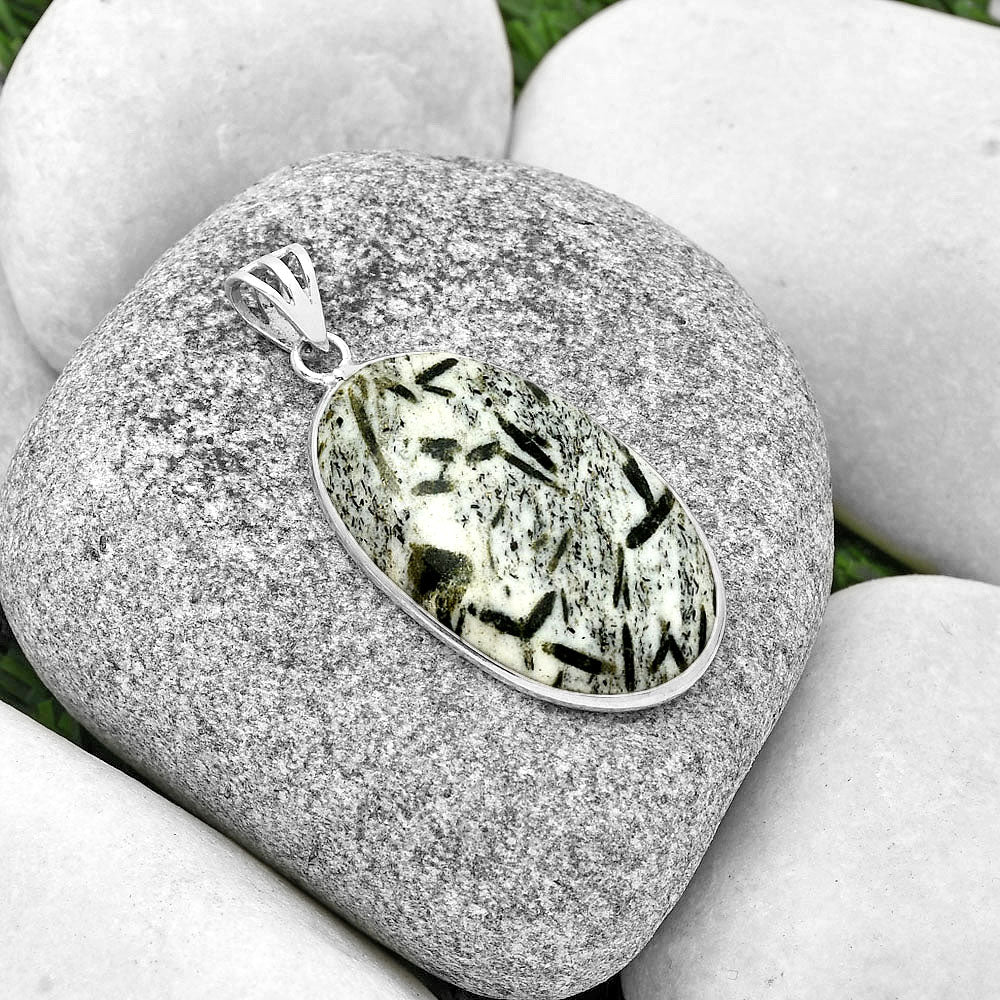 Natural Hornblende Pendant P-1001 SDP130203