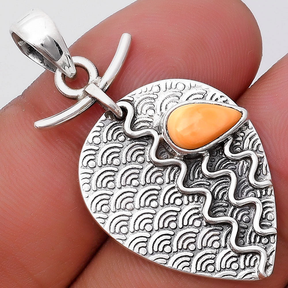 Natural Spiny Oyster Shell - Arizona Pendant P-1267 SDP130307